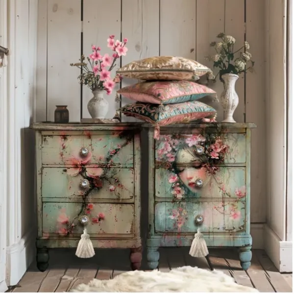 S244 Ethereal Floral Portrait - S244