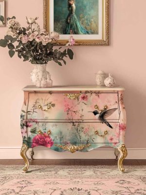 S3 61 Hummingbird Floral Diptych - S210
