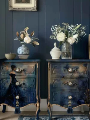 S3 61 Royal Blue Floral - S3 61