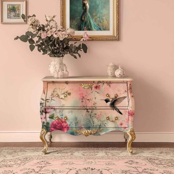 Hummingbird Floral Diptych - S210