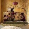 S3691 Hummingbird Floral Art - S369