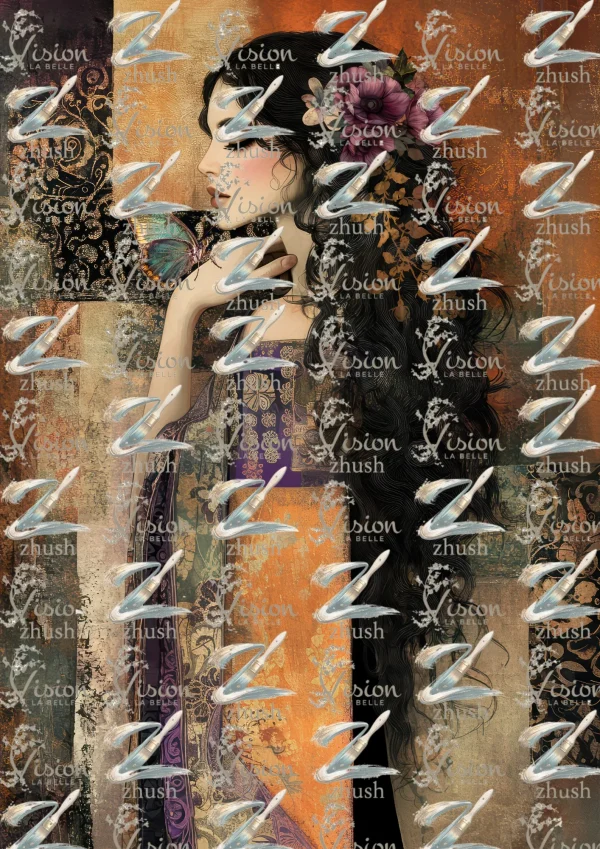 S377C Moody Boho Portrait - S377